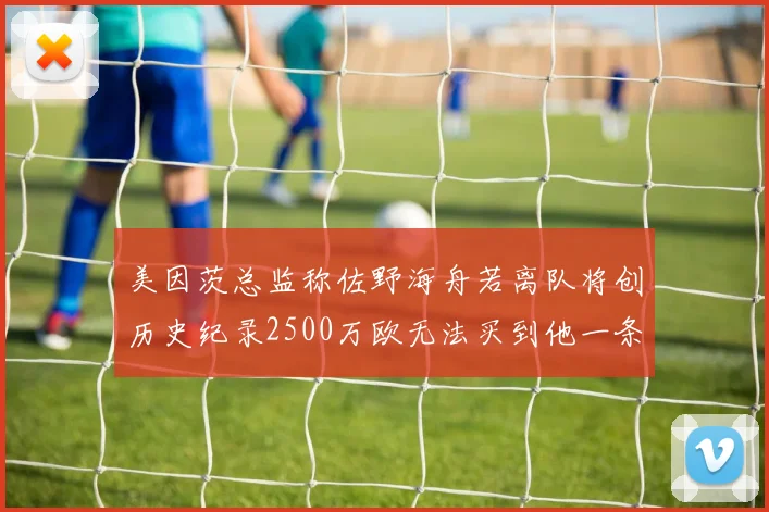 美因茨总监称佐野海舟若离队将创历史纪录2500万欧无法买到他一条腿