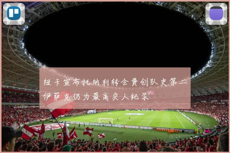 纽卡宣布托纳利转会费创队史第二伊萨克仍为最高卖人纪录